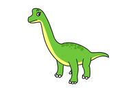 儿童腕龙简笔画