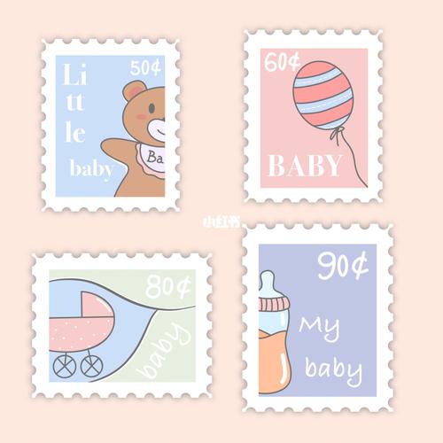 简笔画|邮票_邮票_简笔画_procreate_我的插画分享_人文_绘画