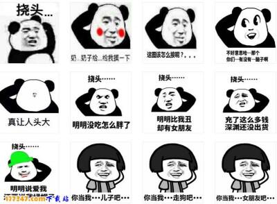 推荐熊猫挠头表情包|一脸茫然挠头表情包 12p给你们啦,不要忘了点赞