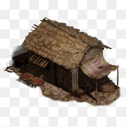 "茅草屋"