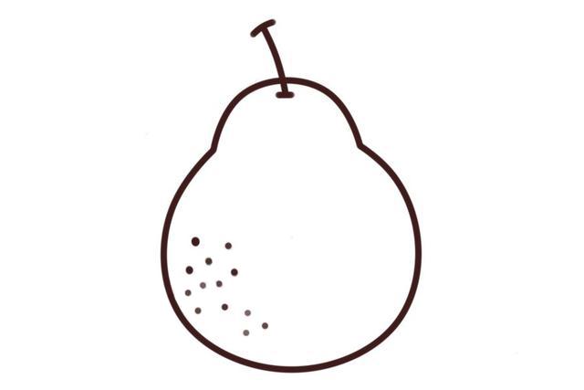 梨子_简笔画_笨笨画屋