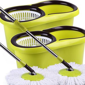 领导者 旋转拖把桶旋转墩布地拖拖布 心动8字 2套装