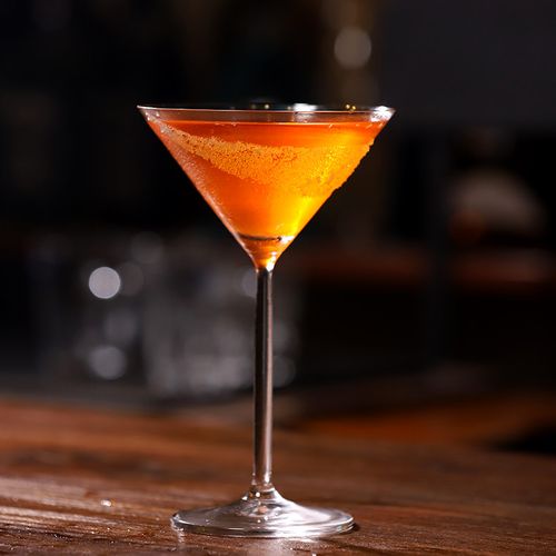 水晶玻璃鸡尾酒杯欧式家用高脚酒杯子创意酒吧马天尼杯三角杯子