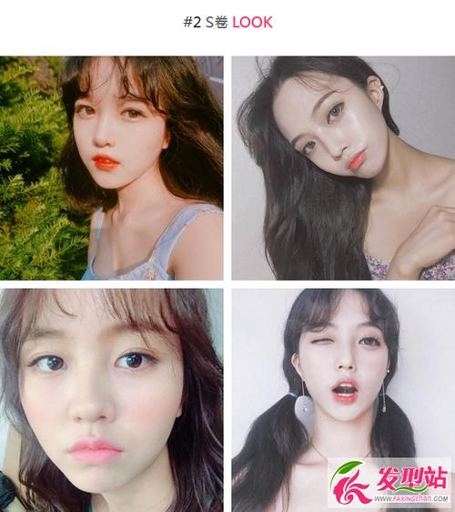 偶尔也可以将卷度「加重」卷出一个s线条,这样的卷q空气刘海看起来会