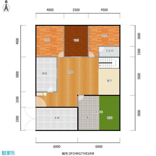 求两层楼房设计图, 东西12米, 南北15米, 房子是坐北朝南的,但大门朝