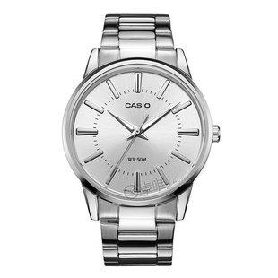 休闲简约防水石英钢带男表mtp1303d男式casio卡西欧手表男士