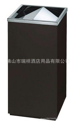 正方形翻盖垃圾桶 烤漆垃圾桶 酒店果皮箱 电梯口烟灰桶 垃圾桶