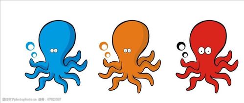 鱿鱼矢量图图片
