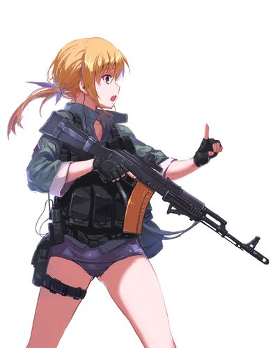 动画 动漫杂谈 拿枪的少女什么的最棒了——p站插画精选