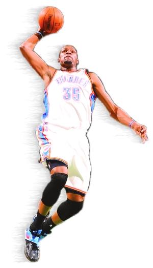 杜兰特飞身扣篮