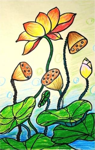 儿童画——花卉