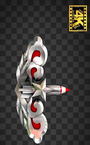 【4k】火箭军标志循环02