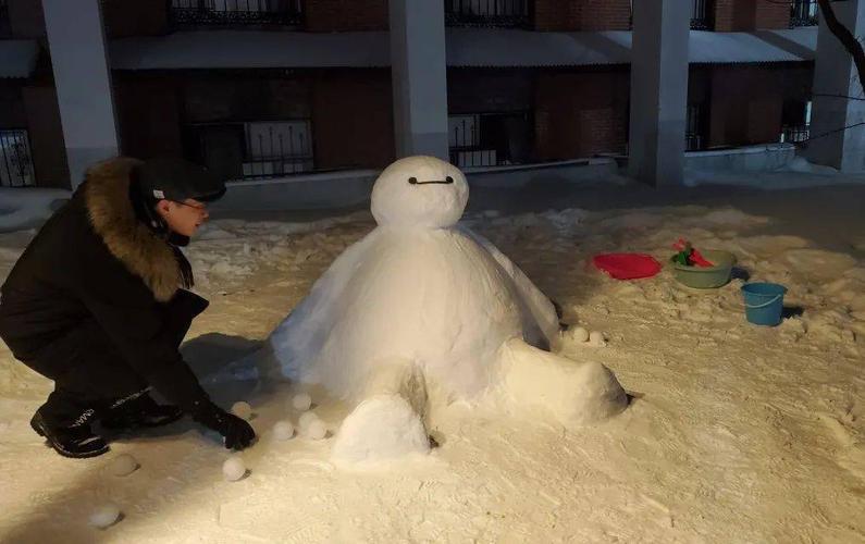 哈工大学子"花式"堆雪人,创意满格!