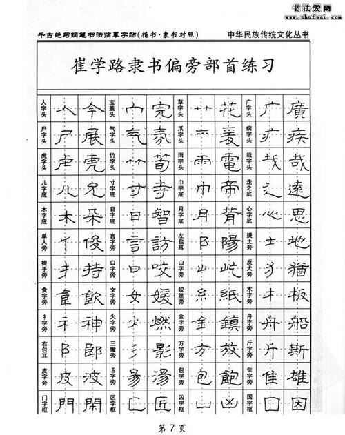 千古绝句 钢笔书法临摹字帖楷书隶书对照(2)