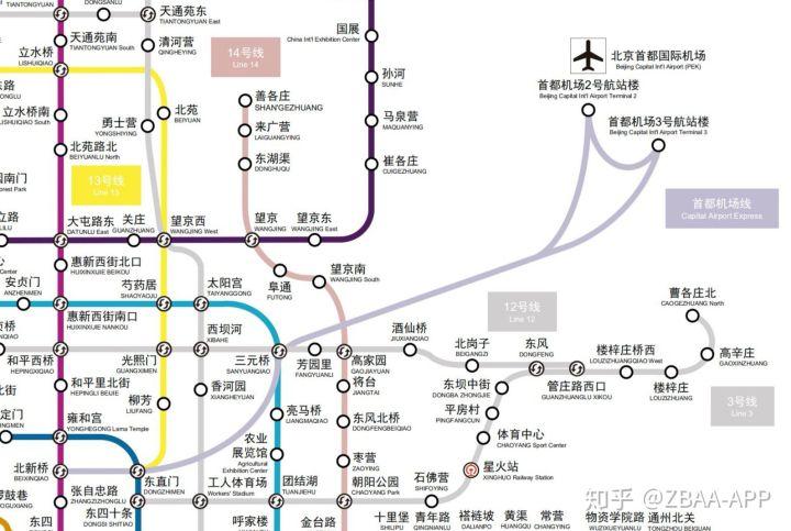 如上图,一条机场快线最重要的就是其在市区与其他线路换乘的便捷性.