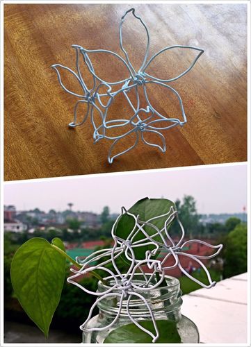 一卷铁丝的变身—畈田朱小学铁艺拓展课程