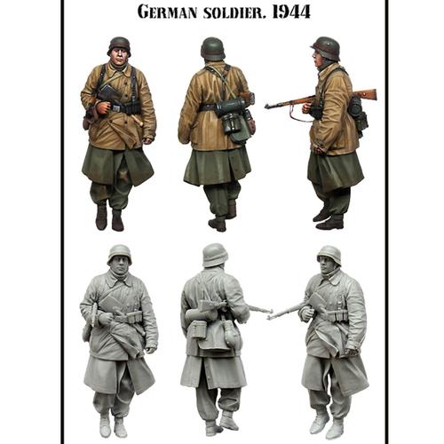 93 白模手办军事战争 gk 树脂人物兵人模型套件二战士兵包邮 35 1
