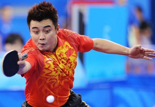 乒乓球明星海报 俱乐部装饰画挂图贴图 乒乓球运动员海报 王皓2b