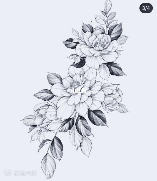 好看的素花纹身手稿推荐,喜欢的点赞拿图_纹身_素花纹身_文化_绘画