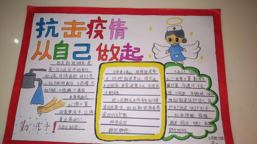 济源市济水一中"抗疫防疫"主题手抄报专辑【济水校区2019级】