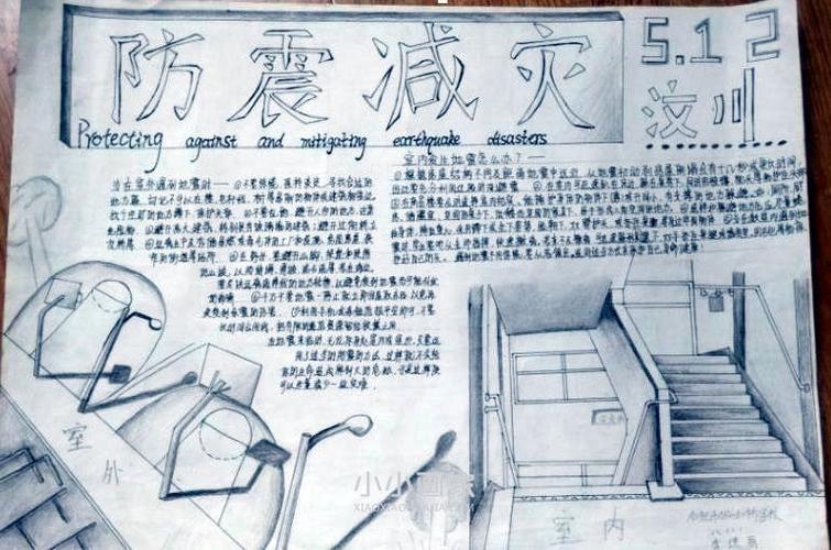 地震如何自救手抄报图片内容一等奖八年级