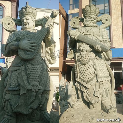 石雕四大天王雕塑图片