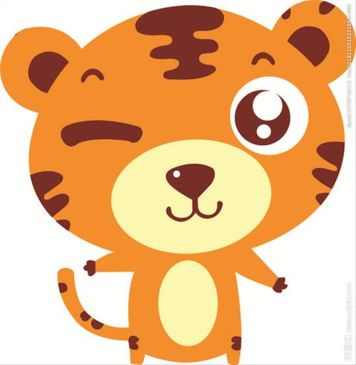 老虎 卡通 幼儿园 矢量图片