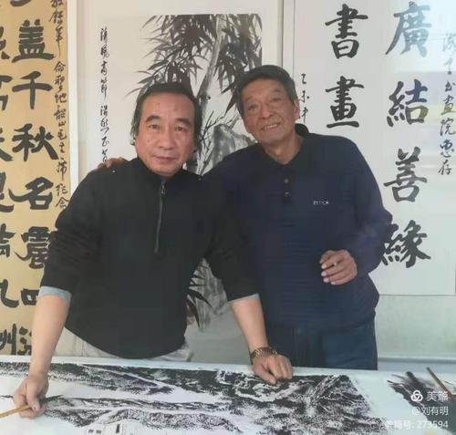 书画家到任丘书画创作基地挥毫泼墨