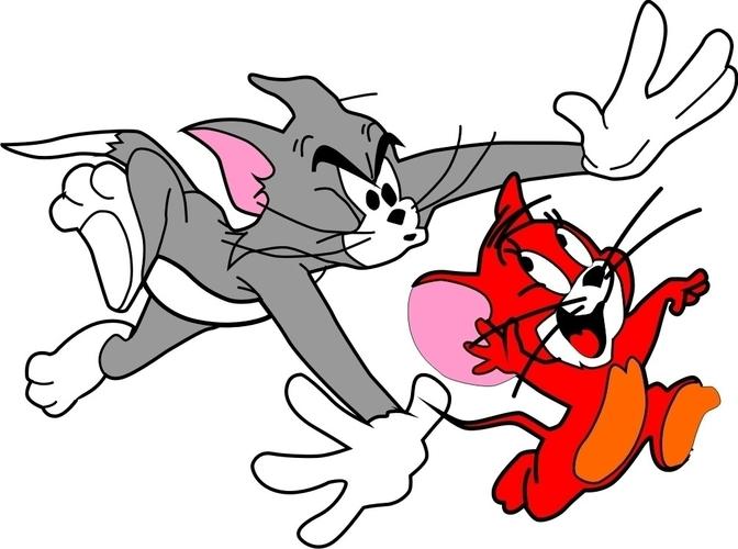 2015最新烫画图案图片素材库-猫和老鼠卡通素材49p