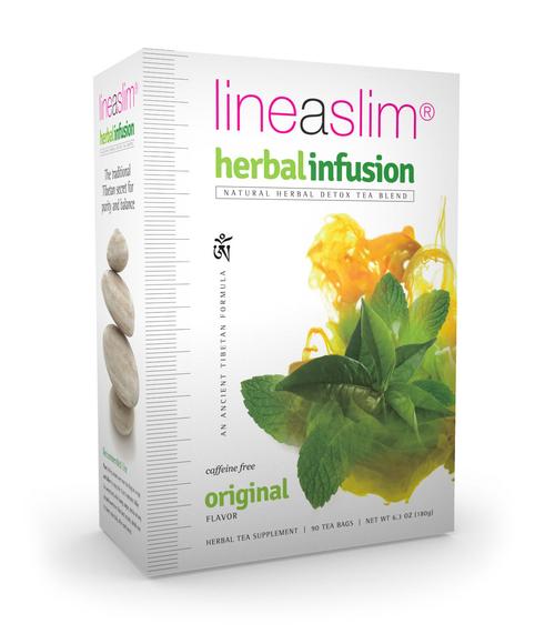 lineaslim草药排毒减肥茶90天供应原味 lineaslim herbal infusion