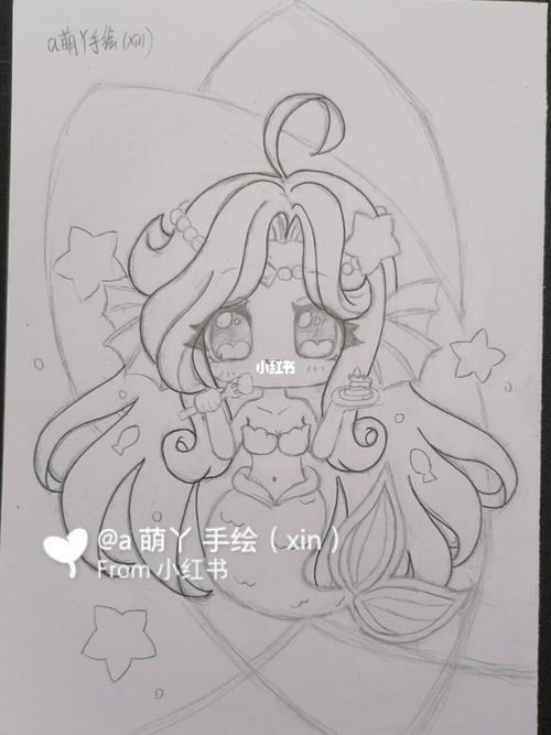 双鱼十二星座原创简笔画手绘画画的日常教程_手绘_画画_绘画_简笔画