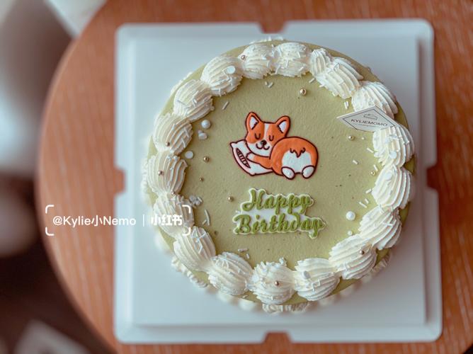 芝士转印抹茶生日蛋糕_抹茶_蛋糕_生日蛋糕_手绘_手绘