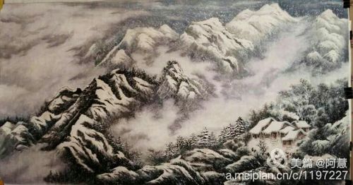 冯丽娟—仿白雪石,施云祥,王中年,曾刚等画家山水画及
