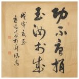 唐兹成书法--功不唐捐,玉汝于成.