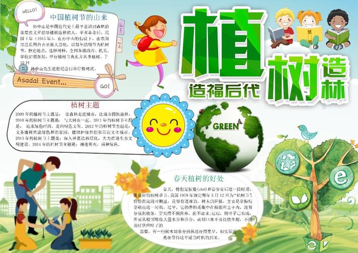 3.12植树节手抄报呼吁植树造林