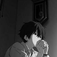 男生头像动漫头像男孤独黑白