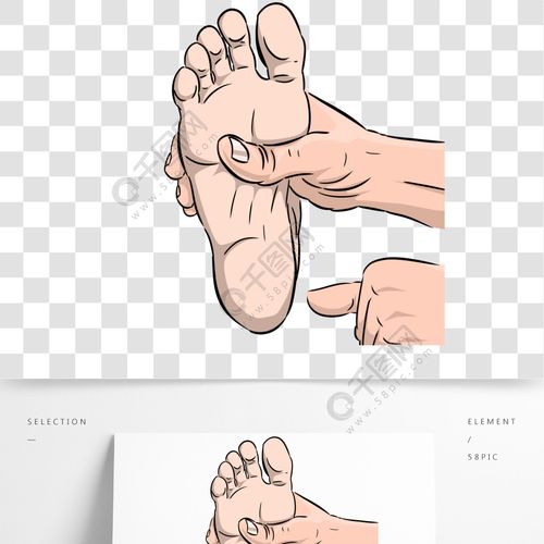 捏脚足疗洗脚足浴足部按摩足部穴道卡通1年前发布