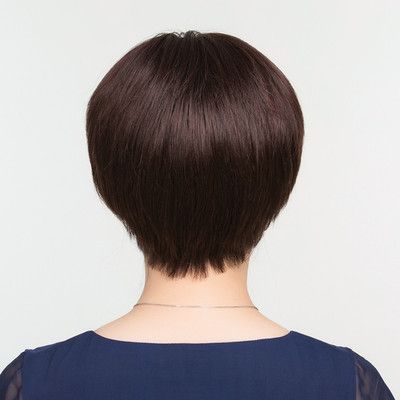 40岁女人最新发型 短发,40岁女人短发最新发型 短直发中老年女送发丝圆脸短发轻薄真人假发真妈妈发型款头套女i