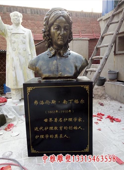 南丁格尔人物铜雕许昌南丁格尔铸铜雕塑定制厂家