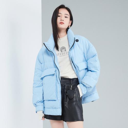 大气宽松休闲保暖短款新款外套女洋气时尚卡拉佛羽绒服2021年冬季