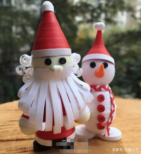 衍纸圣诞老人手工制作方法图解教程