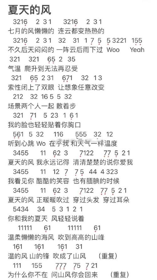 《摩尔庄园手游》钢琴谱夏天的风解析