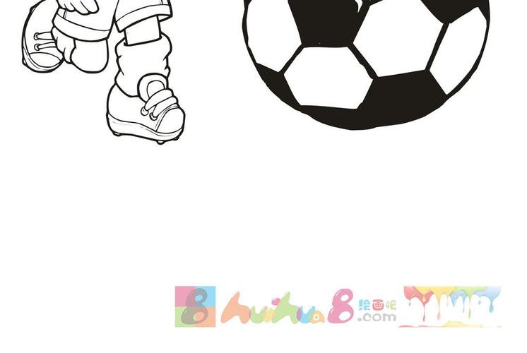 卡通足球图片简笔画