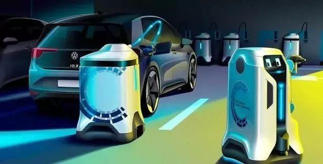 大众推出移动充电机器人,让汽车变移动充电桩,不用下车也能完成充电!