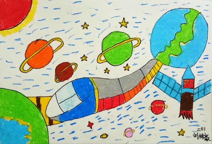 太空火车         刘梓豪   二年级1班
