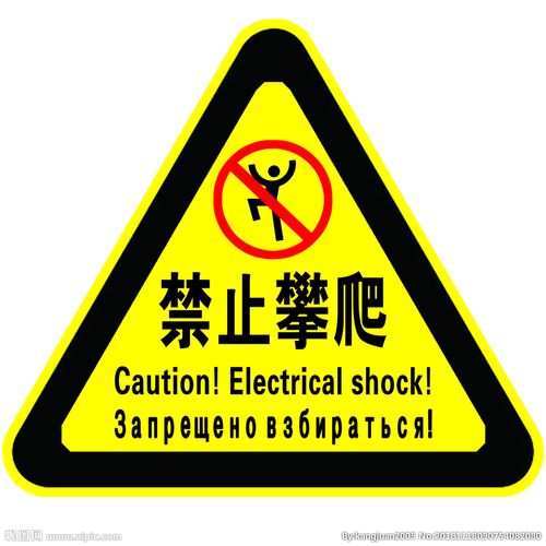 禁止攀爬标识牌设计图__公共标识标志_标志图标_设计图库_昵图网nipic