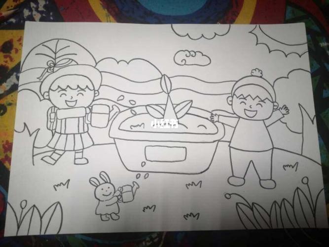 植树节儿童画