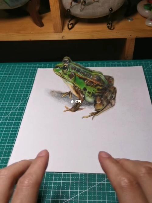 彩铅立体画青蛙_彩铅_上海攻略_文化_绘画