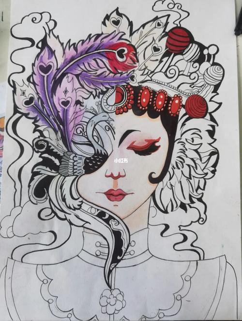 五年级学生作品._绘画_文化_绘画