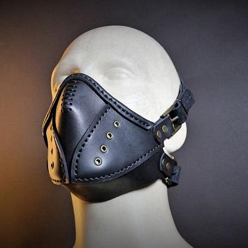 版型口罩皮具diy材料包蒸汽蒸汽朋克面罩图纸包包定制